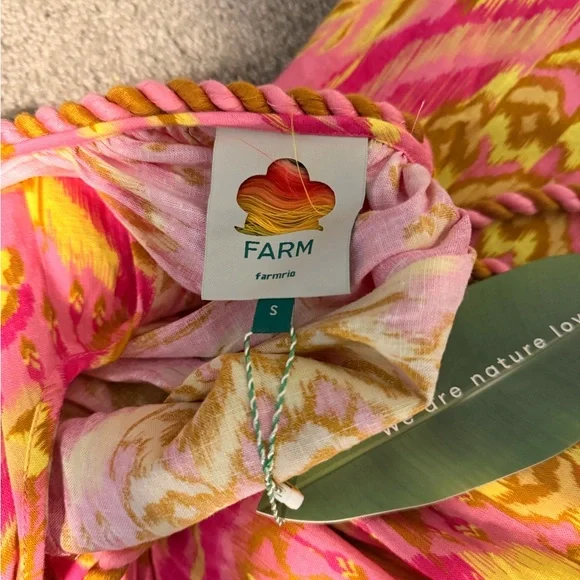 FARM Rio Pineapple Tapestry Pink Jumpsuit- Size Small - Picture 6 of 7